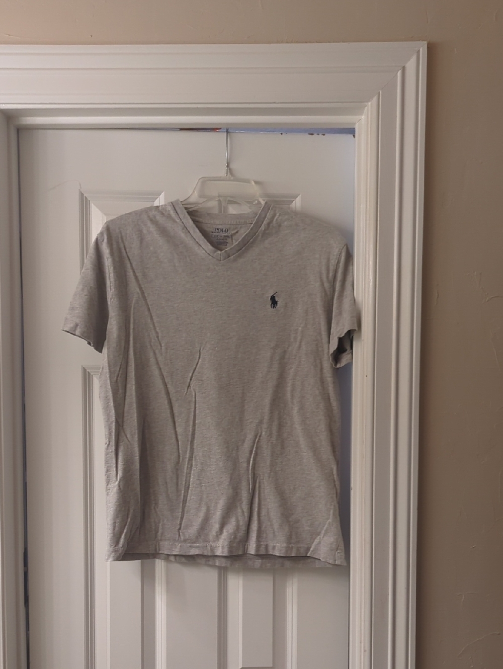 Bundle any 5 $5 items for $10 - Polo by Ralph Lauren Light Gray V-Neck Tee